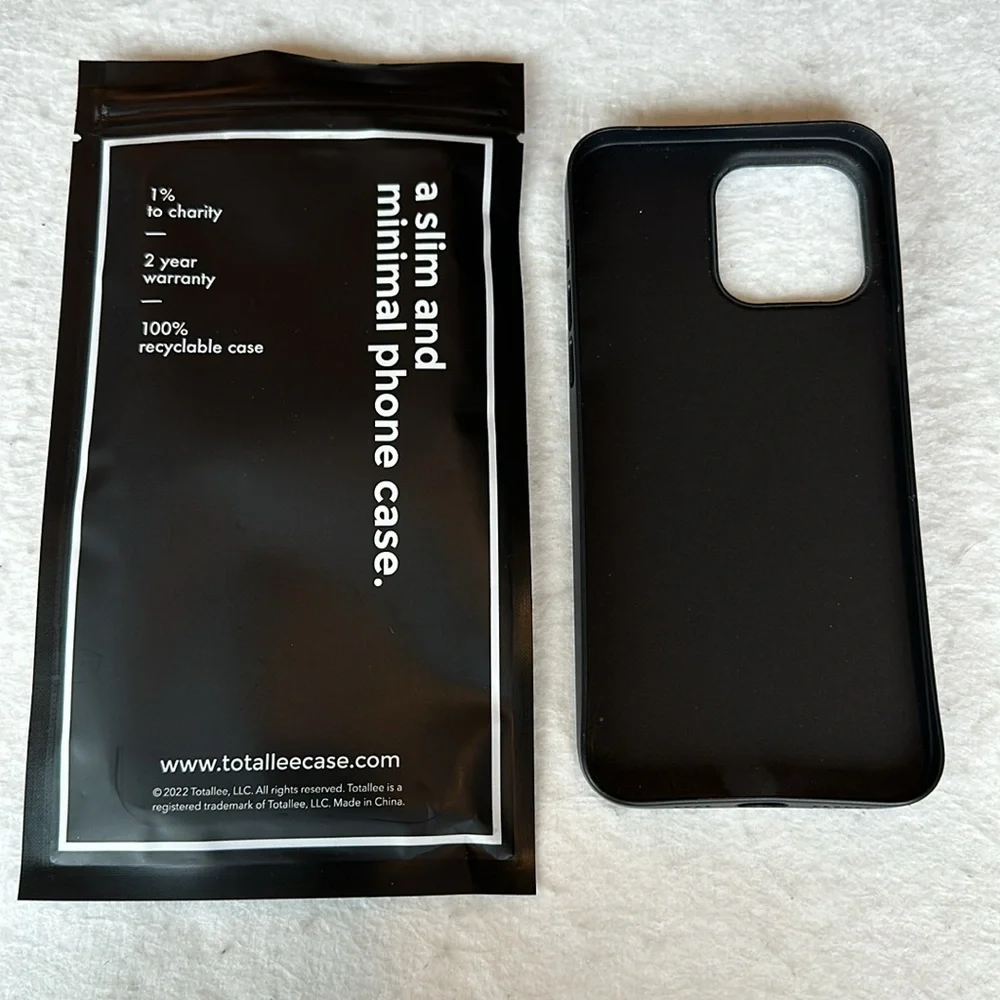 Totallee Cases iPhone 14 Pro Max Black Slim & Minimal Phone Case